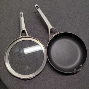 Calphalon Premier 8" Nonstick Fry Pan Glass Lid MineralShield Hard Anodized EUC